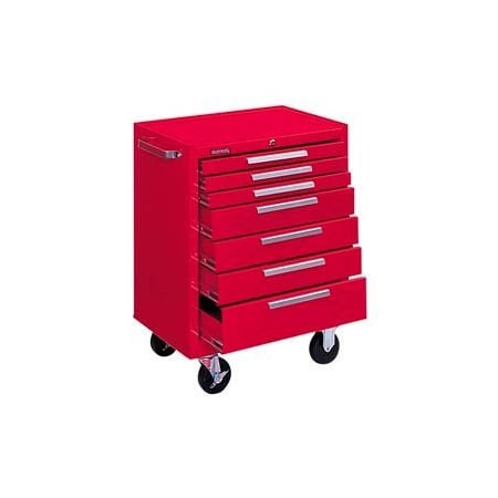 Kennedy Kennedy 277XR K1800 Series 27W X 18D X 35H 7 Drawer Red Roller Cabinet 277XR